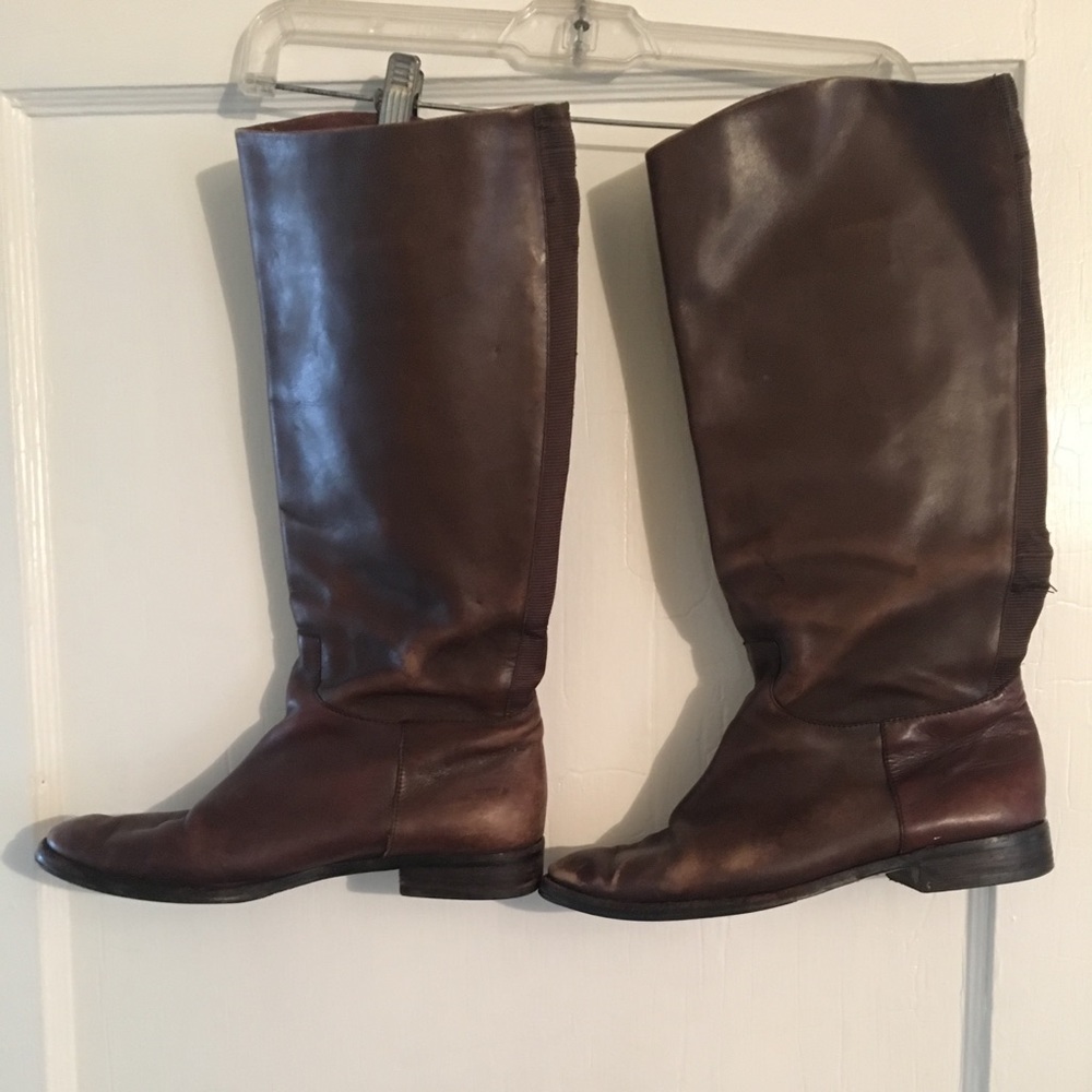 Brown Leather Banana Republic Boots 9